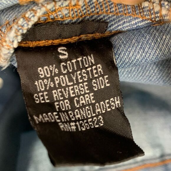 NWOT Brooklyn Cloth Streetwear Graffiti Denim Button Up Jacket unisex size small - Picture 12 of 14